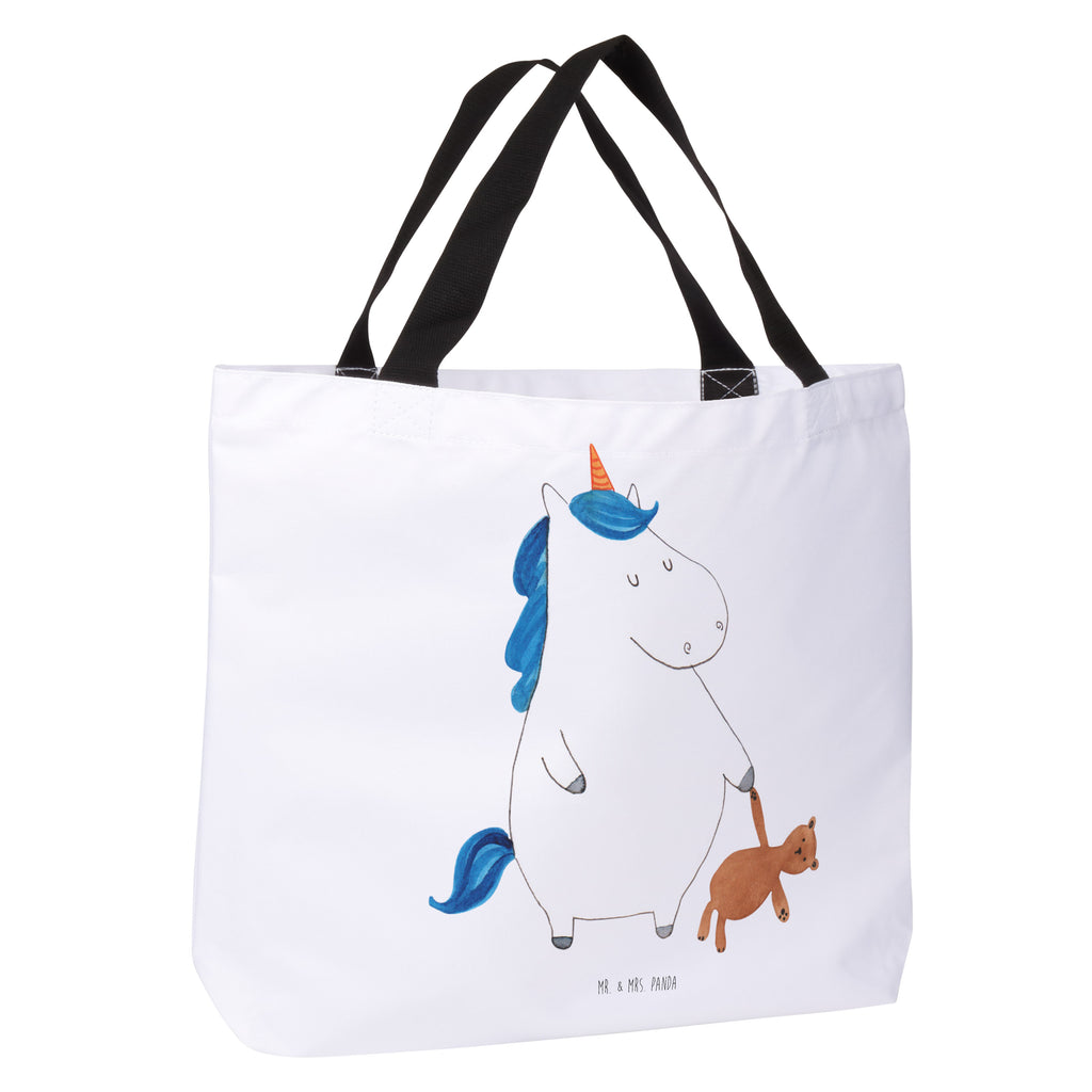 Shopper Einhorn Teddy Beutel, Einkaufstasche, Tasche, Strandtasche, Einkaufsbeutel, Shopper, Schultasche, Freizeittasche, Tragebeutel, Schulbeutel, Alltagstasche, Einhorn, Einhörner, Einhorn Deko, Pegasus, Unicorn, schlafen, gute Nacht, Single, Bett, Träumen, Freundin, Singleleben