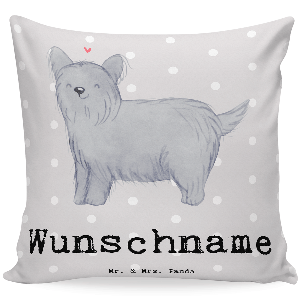 Personalisiertes Kissen Skye Terrier Lebensretter Kissen, personalisiert, Name, Wunschname, bedrucken, Kopfkissen, Hund, Hunderasse, Rassehund, Hundebesitzer, Geschenk, Tierfreund, Schenken, Welpe, Skye Terrier, Terrier