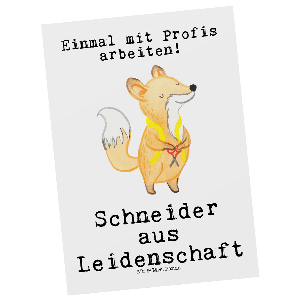 Postkarte Schneider aus Leidenschaft Postkarte, Karte, Geschenkkarte, Grußkarte, Einladung, Ansichtskarte, Geburtstagskarte, Einladungskarte, Dankeskarte, Ansichtskarten, Einladung Geburtstag, Einladungskarten Geburtstag, Beruf, Ausbildung, Jubiläum, Abschied, Rente, Kollege, Kollegin, Geschenk, Schenken, Arbeitskollege, Mitarbeiter, Firma, Danke, Dankeschön