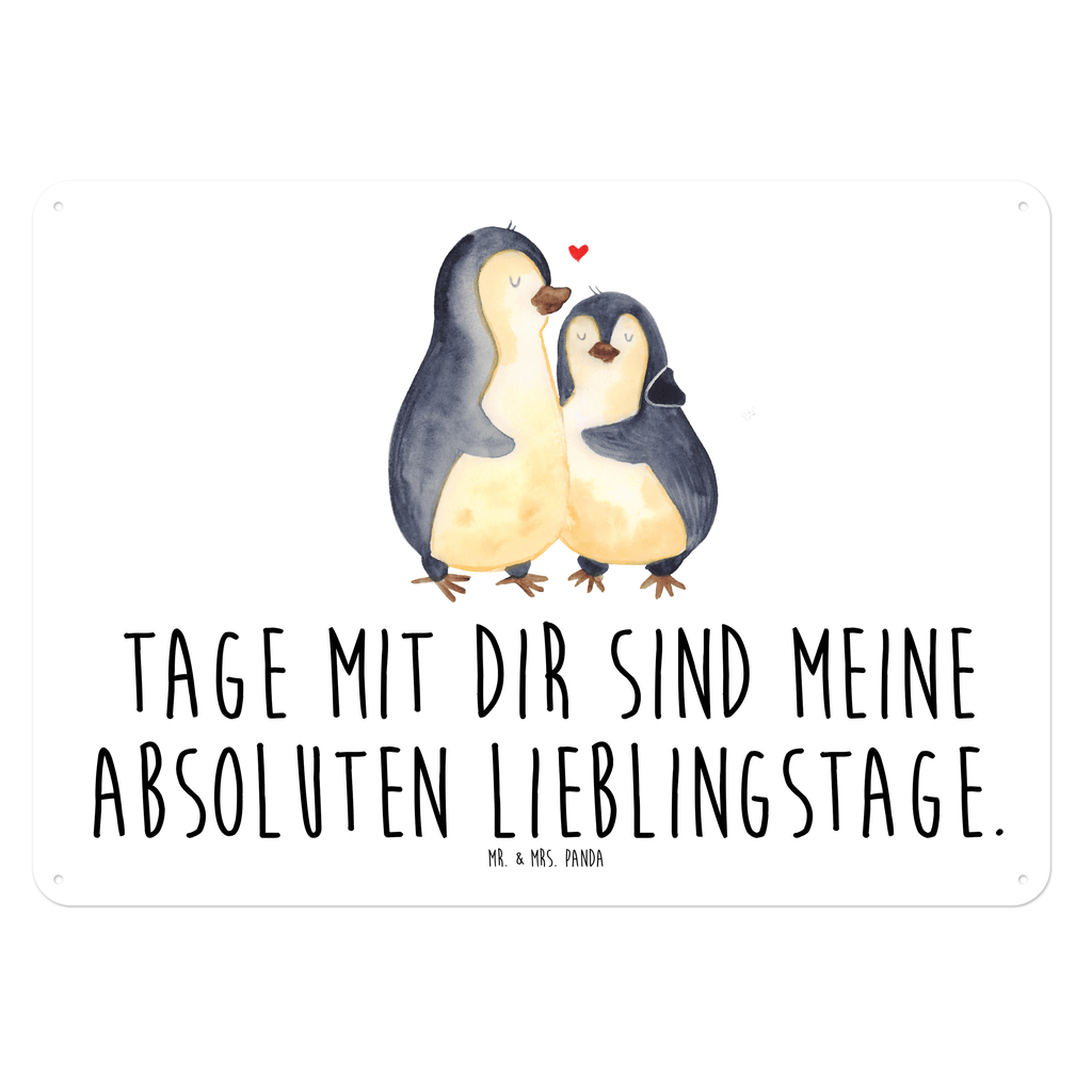 Blechschild Pinguin umarmend Blechschild, Metallschild, Geschenk Schild, Schild, Magnet-Metall-Schild, Deko Schild, Wandschild, Wand-Dekoration, Türschild, Pinguin, Liebe, Liebespaar, Liebesbeweis, Liebesgeschenk, Verlobung, Jahrestag, Hochzeitstag, Hochzeit, Hochzeitsgeschenk