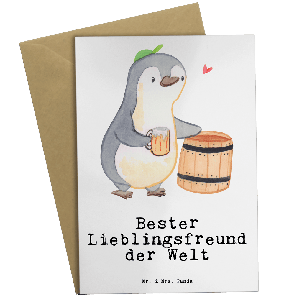 Grußkarte Pinguin Bester Lieblingsfreund der Welt Grußkarte, Klappkarte, Einladungskarte, Glückwunschkarte, Hochzeitskarte, Geburtstagskarte, Karte, Ansichtskarten, für, Dankeschön, Geschenk, Schenken, Geburtstag, Geburtstagsgeschenk, Geschenkidee, Danke, Bedanken, Mitbringsel, Freude machen, Geschenktipp, Lieblingsfreund, Freund, Partner, Lieblingsmensch, Lieblings Mensch, Liebling, Bae, bester Freund, Liebe, Herz, Love