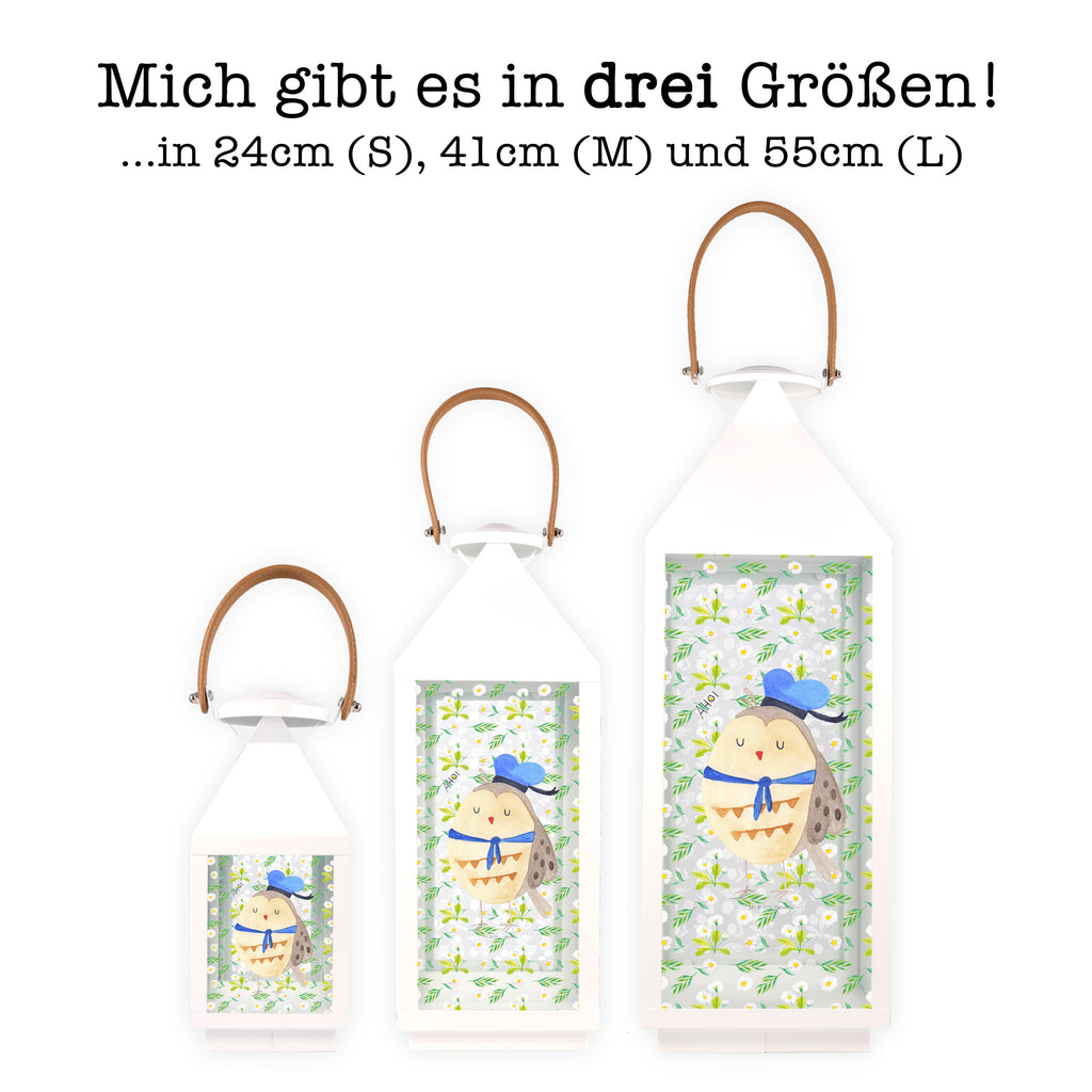 Deko Laterne Eule Matrosen Gartenlampe, Gartenleuchte, Gartendekoration, Gartenlicht, Laterne kleine Laternen, XXL Laternen, Laterne groß, Eule, Eule Spruch, Eule Deko, Owl, Wortspiel lustig, Matrose, Freundin, Ehe, Seefahrer, Heimathafen, Hochzeitstag Geschenk