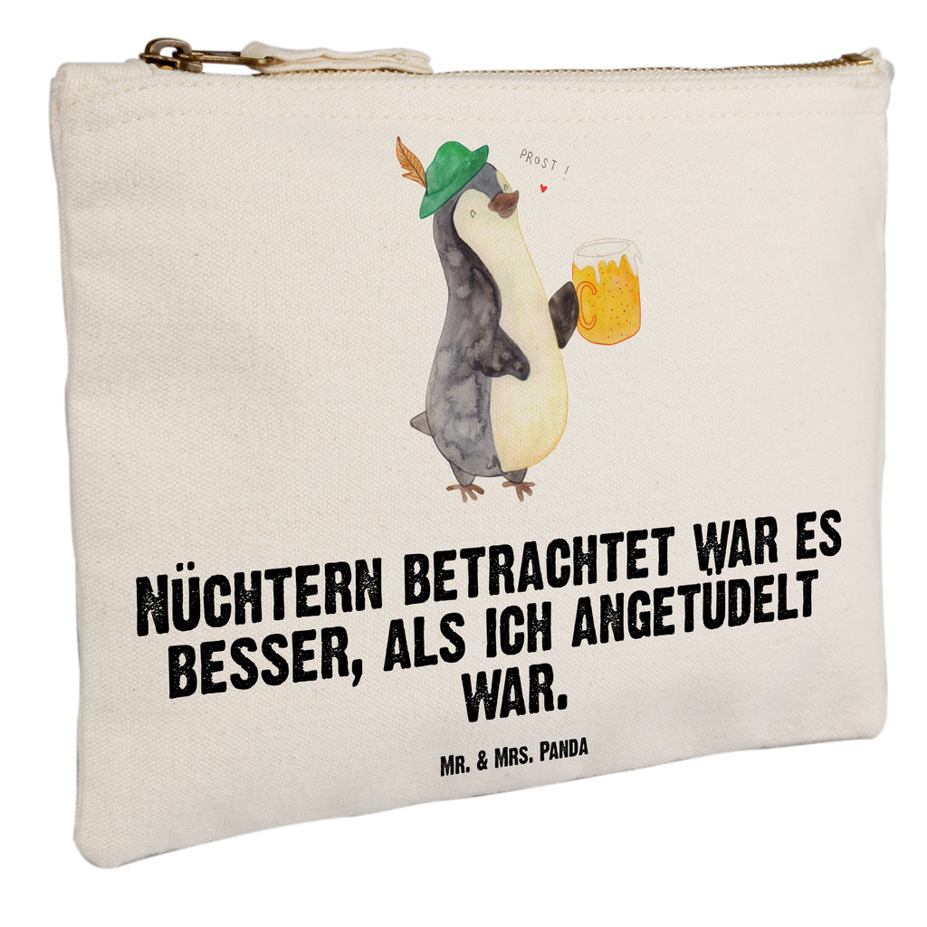 Schminktasche Pinguin Bier Schminktasche, Kosmetiktasche, Kosmetikbeutel, Stiftemäppchen, Etui, Federmappe, Makeup, XXL, Schminketui, Kosmetiketui, Schlamperetui, Pinguin, Pinguine, Bier, Oktoberfest