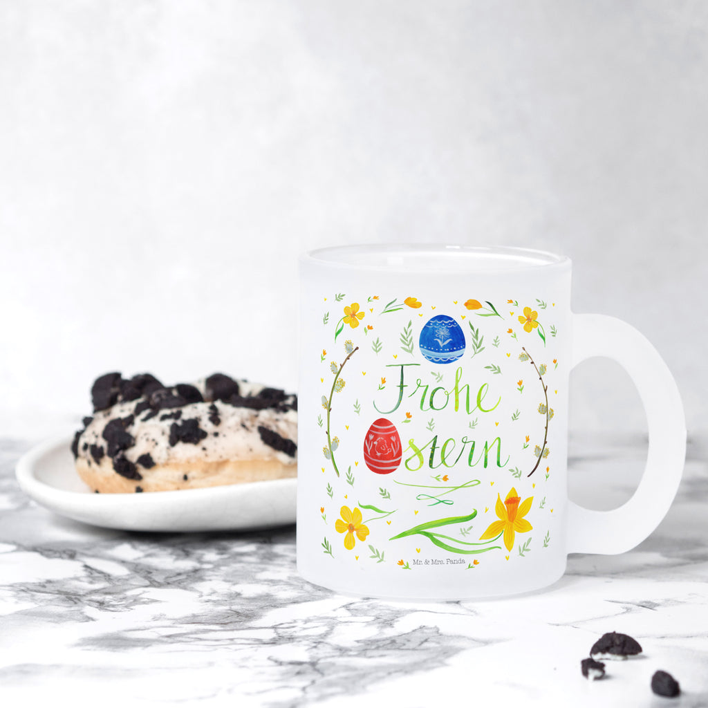 Teetasse Frohe Ostern Teetasse, Teeglas, Teebecher, Tasse mit Henkel, Tasse, Glas Teetasse, Teetasse aus Glas, Ostern, Osterhase, Ostergeschenke, Osternest, Osterdeko, Geschenke zu Ostern, Ostern Geschenk, Ostergeschenke Kinder, Ostern Kinder, Frohe Ostern, Ostergrüße, Osterblume, Osterei, bemalte Ostereier, Weidenkätzchen. Lettering