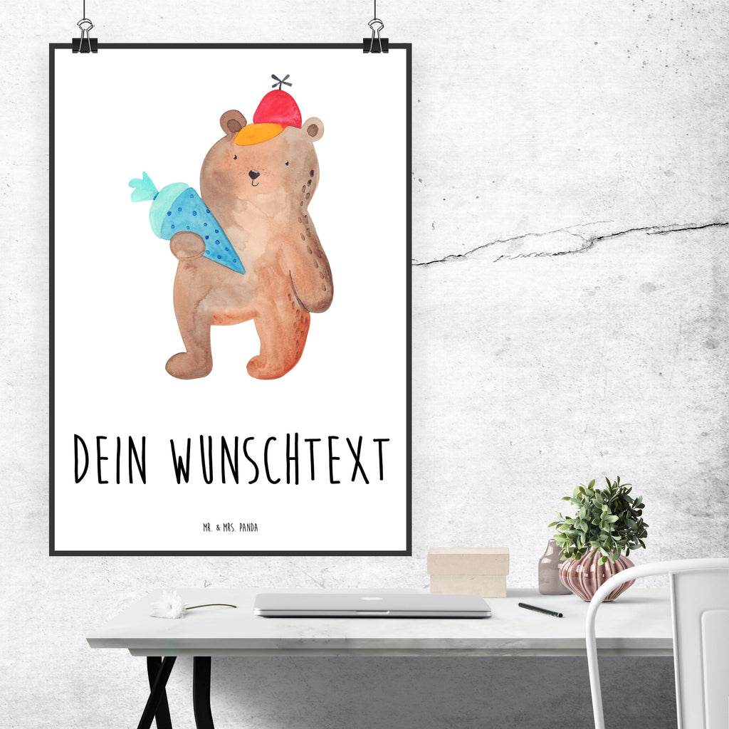 Personalisiertes Poster Bär mit Schultüte Personalisiertes Poster, Personalisiertes Wandposter, Personalisiertes Bild, Personalisierte Wanddeko, Personalisiertes Küchenposter, Personalisiertes Kinderposter, Personalisierte Wanddeko Bild, Personalisierte Raumdekoration, Personalisierte Wanddekoration, Personalisiertes Handgemaltes Poster, Personalisiertes Designposter, Personalisierter Kunstdruck, Personalisierter Posterdruck, Poster mit Namen, Wandposter mit Namen, Bild mit Namen, Wanddeko mit Namen, Küchenposter mit Namen, Kinderposter mit Namen, Wanddeko Bild mit Namen, Raumdekoration mit Namen, Wanddekoration mit Namen, Kunstdruck mit Namen, Posterdruck mit Namen, Wunschtext Poster, Poster selbst gestalten., Bär, Teddy, Teddybär, Bär Motiv, Schultüte, Erster Schultag Geschenk, Einschulung Geschenk, Schule Geschenk, Grundschule, Schulanfang, Schulbeginn