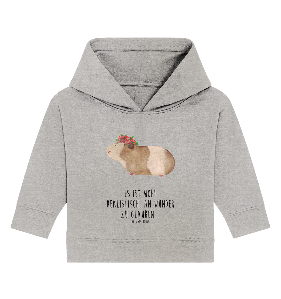 Organic Baby Hoodie Meerschweinchen Weisheit Baby Kapuzenshirt, Baby Kapuzensweatshirt, Baby Hoodie, Baby Pullover, Tiermotive, Gute Laune, lustige Sprüche, Tiere, Meerschweinchen, Meerie, Meeries, Wunder, Blumenkind, Realität, Spruch, Weisheit, Motivation, Wunderland