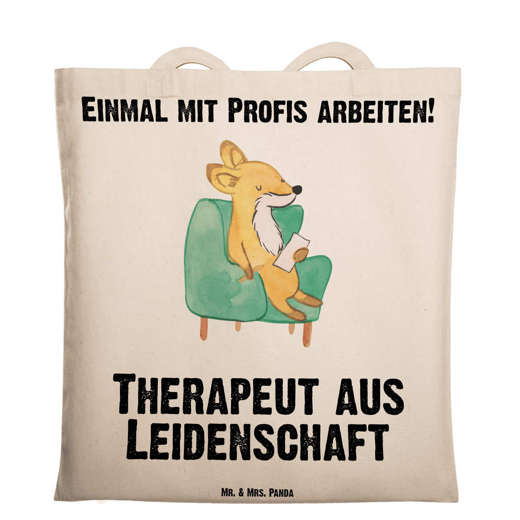 Tragetasche Therapeut aus Leidenschaft Beuteltasche, Beutel, Einkaufstasche, Jutebeutel, Stoffbeutel, Tasche, Shopper, Umhängetasche, Strandtasche, Schultertasche, Stofftasche, Tragetasche, Badetasche, Jutetasche, Einkaufstüte, Laptoptasche, Beruf, Ausbildung, Jubiläum, Abschied, Rente, Kollege, Kollegin, Geschenk, Schenken, Arbeitskollege, Mitarbeiter, Firma, Danke, Dankeschön