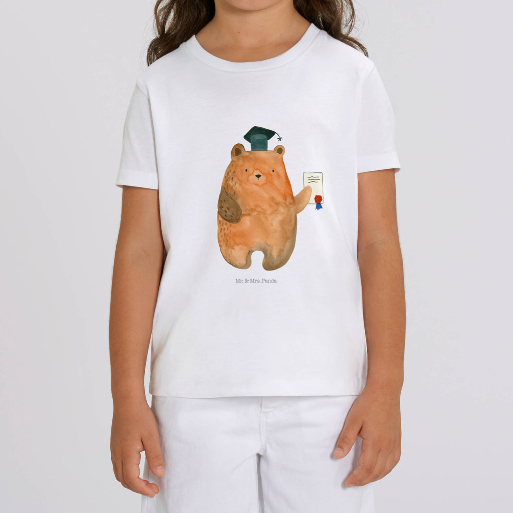 Organic Kinder T-Shirt Bär Prüfung Kinder T-Shirt, Kinder T-Shirt Mädchen, Kinder T-Shirt Jungen, Bär, Teddy, Teddybär, Abitur, Prüfungen, Prüfung bestanden, Abschluss, Zeugnis, Abschlusszeugnis