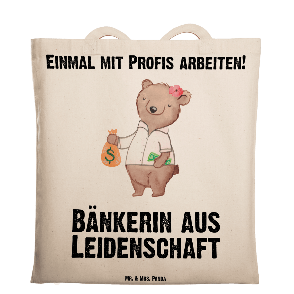 Tragetasche Bänkerin aus Leidenschaft Beuteltasche, Beutel, Einkaufstasche, Jutebeutel, Stoffbeutel, Tasche, Shopper, Umhängetasche, Strandtasche, Schultertasche, Stofftasche, Tragetasche, Badetasche, Jutetasche, Einkaufstüte, Laptoptasche, Beruf, Ausbildung, Jubiläum, Abschied, Rente, Kollege, Kollegin, Geschenk, Schenken, Arbeitskollege, Mitarbeiter, Firma, Danke, Dankeschön, Bänkerin, Bankfachfrau, Bankangestellte, Bankberaterin