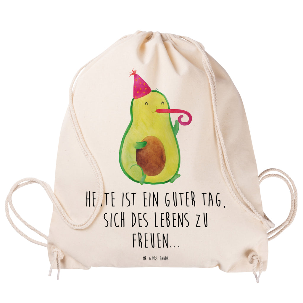 Sportbeutel Avocado Feier Sportbeutel, Turnbeutel, Beutel, Sporttasche, Tasche, Stoffbeutel, Sportbeutel Kinder, Gymsack, Beutel Rucksack, Kleine Sporttasche, Sportzubehör, Turnbeutel Baumwolle, Avocado, Veggie, Vegan, Gesund, Party, Feierlichkeit, Feier, Fete, Geburtstag, Gute Laune, Tröte