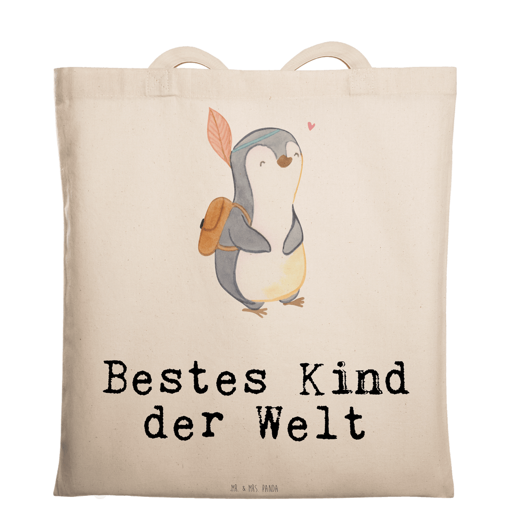 Tragetasche Pinguin Bestes Kind der Welt Beuteltasche, Beutel, Einkaufstasche, Jutebeutel, Stoffbeutel, Tasche, Shopper, Umhängetasche, Strandtasche, Schultertasche, Stofftasche, Tragetasche, Badetasche, Jutetasche, Einkaufstüte, Laptoptasche, für, Dankeschön, Geschenk, Schenken, Geburtstag, Geburtstagsgeschenk, Geschenkidee, Danke, Bedanken, Mitbringsel, Freude machen, Geschenktipp, Kinder, Kind, Kid, Kids, Kiddy, Bestes, Tochter, Sohn, Nachwuchs, Geburt, Liebling, Taufe