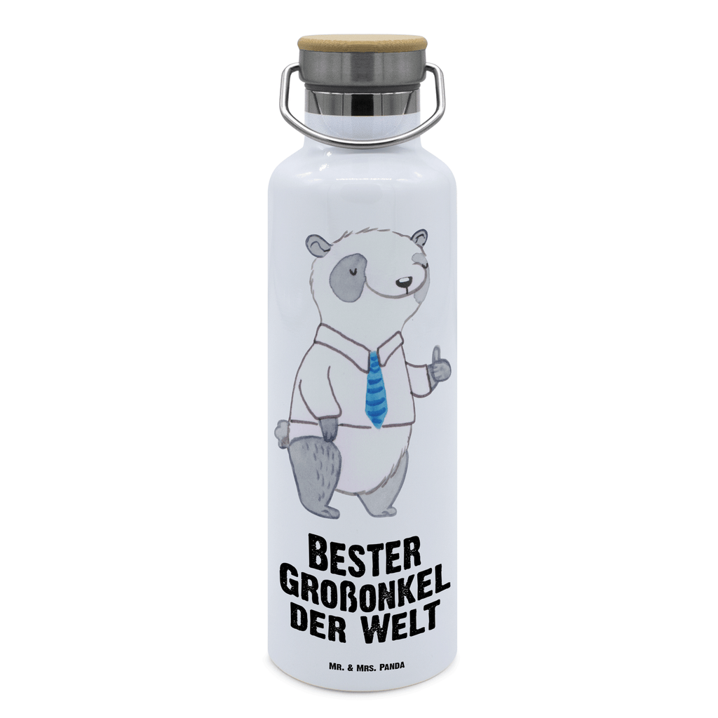 Trinkflasche Panda Bester Großonkel der Welt Thermosflasche, Isolierflasche, Edelstahl, Trinkflasche, isoliert, Wamrhaltefunktion, Sportflasche, Flasche zum Sport, Sportlerflasche, für, Dankeschön, Geschenk, Schenken, Geburtstag, Geburtstagsgeschenk, Geschenkidee, Danke, Bedanken, Mitbringsel, Freude machen, Geschenktipp, Großonkel, Onkel