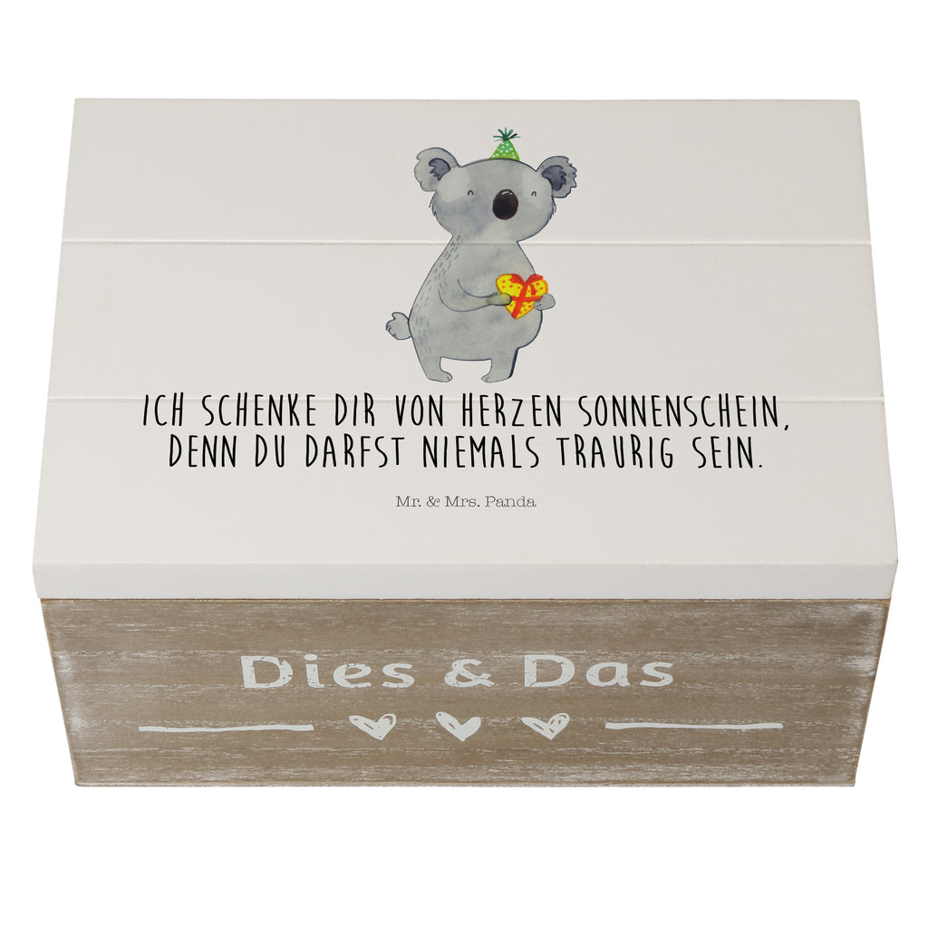 Holzkiste Koala Geschenk Holzkiste, Kiste, Schatzkiste, Truhe, Schatulle, XXL, Erinnerungsbox, Erinnerungskiste, Dekokiste, Aufbewahrungsbox, Geschenkbox, Geschenkdose, Koala, Koalabär, Geschenk, Geburtstag, Party