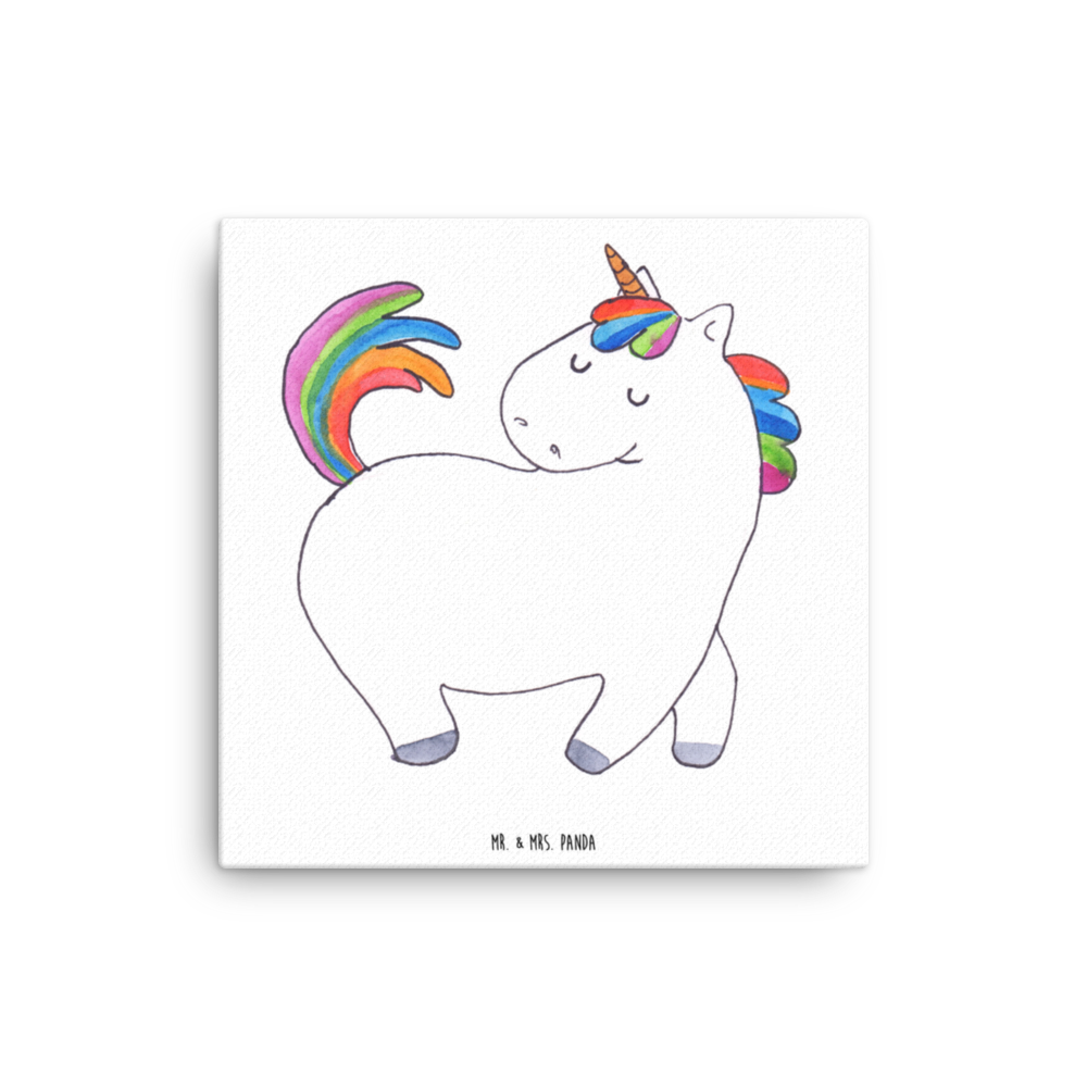 Leinwand Bild Einhorn stolzierend Leinwand, Bild, Kunstdruck, Wanddeko, Dekoration, Einhorn, Einhörner, Einhorn Deko, Pegasus, Unicorn, stolz, anders, bunt, Pferd, Reiter, Reiten, Freundin, Geschenk