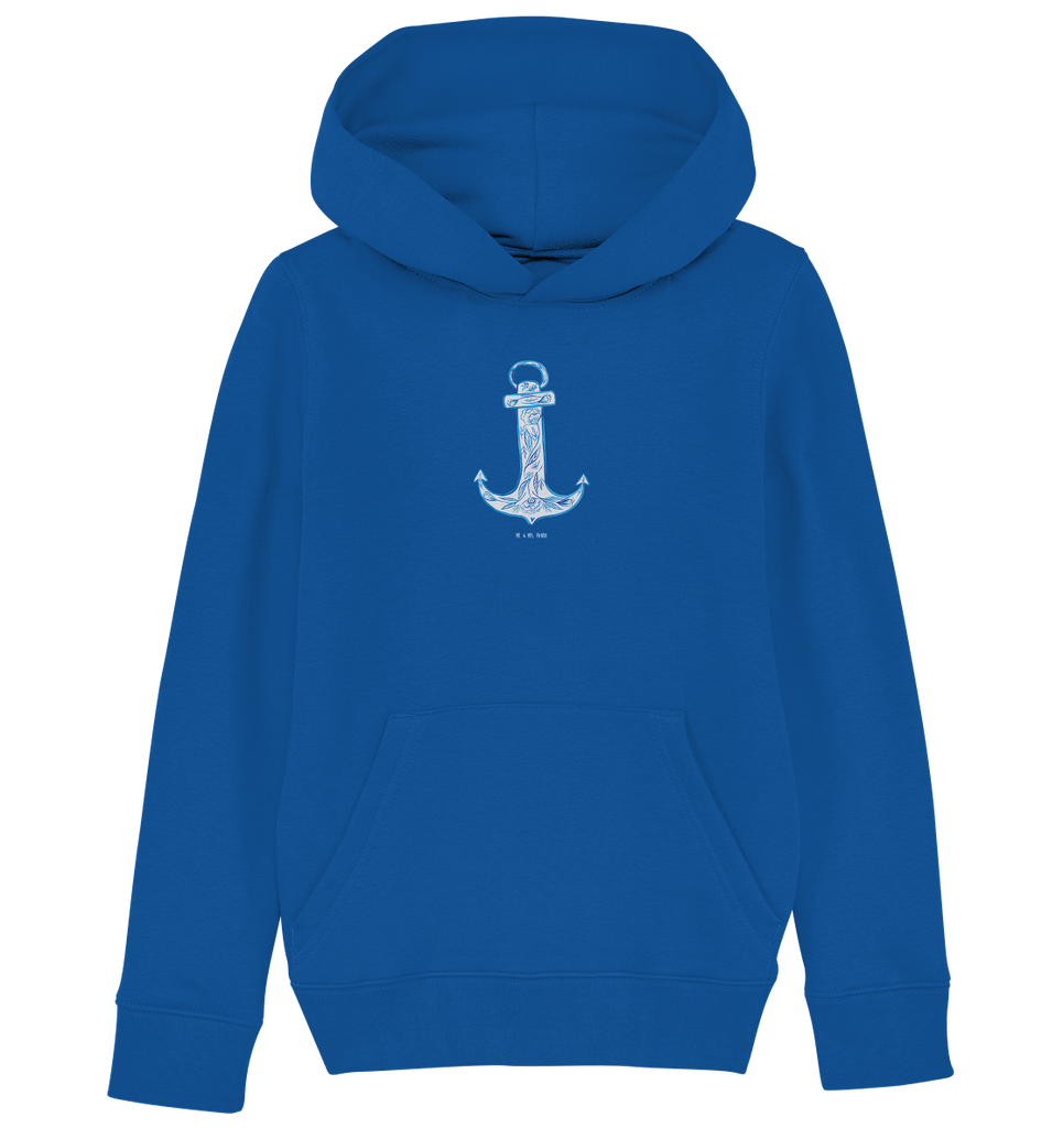 Organic Kinder Hoodie Anker Blau Kinder Hoodie, Kapuzenpullover, Kinder Oberteil, Mädchen Hoodie, Jungen Hoodie, Mädchen Kapuzenpullover, Jungen Kapuzenpullover, Mädchen Kleidung, Jungen Kleidung, Mädchen Oberteil, Jungen Oberteil, Tiermotive, Gute Laune, lustige Sprüche, Tiere