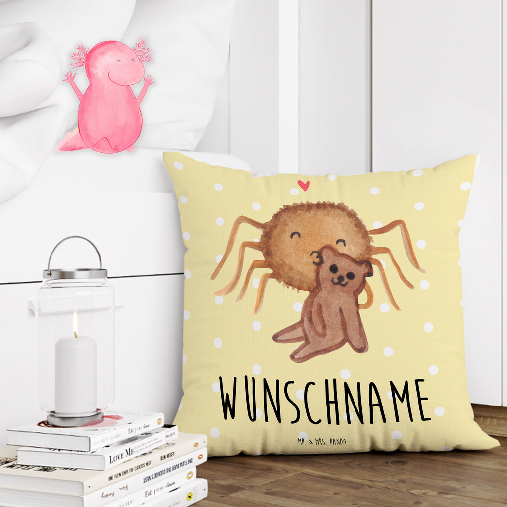 Personalisiertes Kissen Spinne Agathe Teddy Kissen, personalisiert, Name, Wunschname, bedrucken, Kopfkissen, Spinne Agathe, Spinne, Agathe, Videos, Merchandise, Freundschaft, Liebesgeschenk, Verliebt, Liebesbeweis, Teddy, Treue, Miteinander, Dankeschön