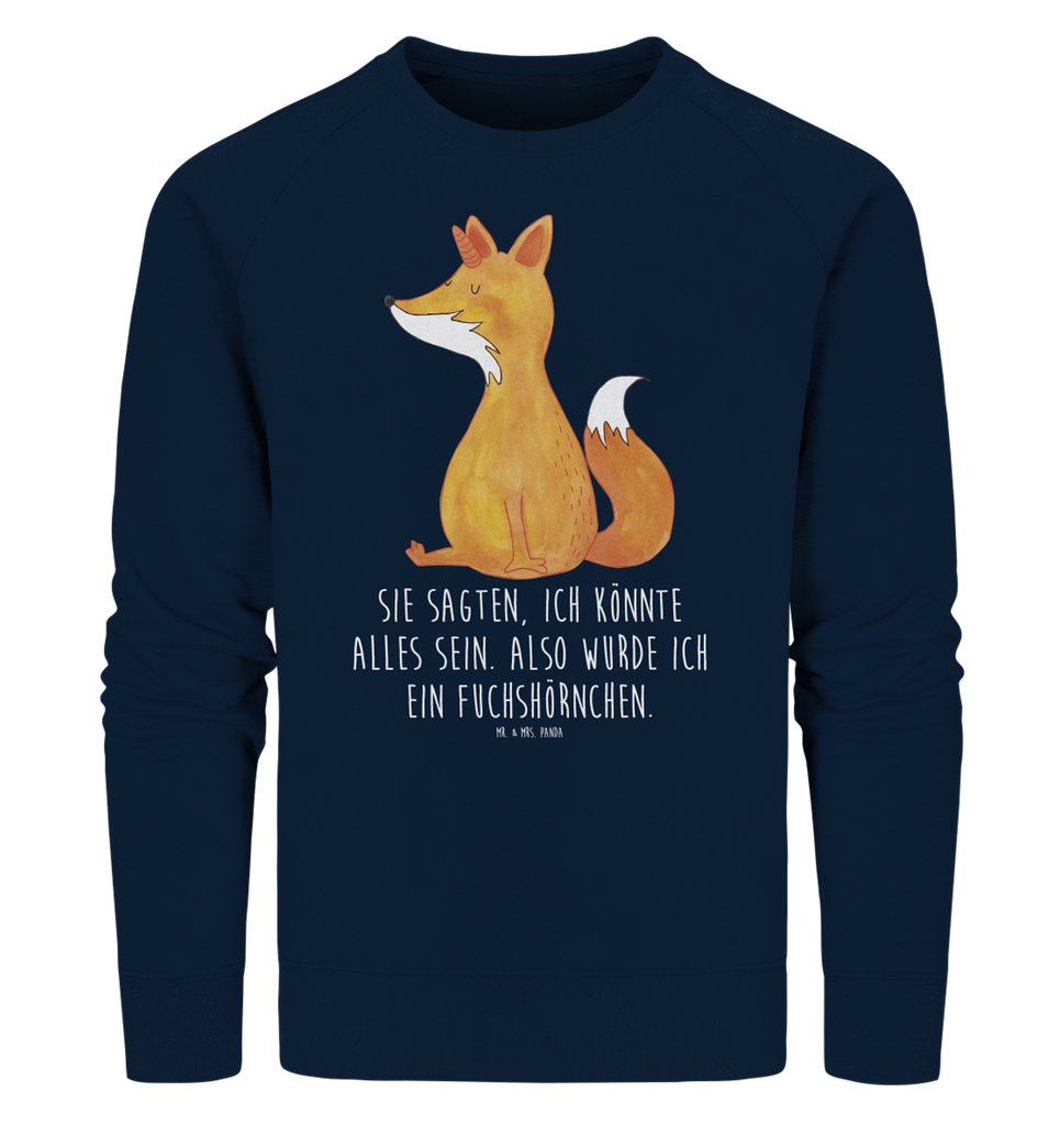 Organic Pullover Einhorn Wunsch Pullover, Pullover Männer, Pullover Frauen, Sweatshirt, Sweatshirt Männer, Sweatshirt Frauen, Unisex, Einhorn, Einhörner, Einhorn Deko, Pegasus, Unicorn, Fuchs, Unicorns, Fuchshörnchen, Fuchshorn, Foxycorn, Füchse