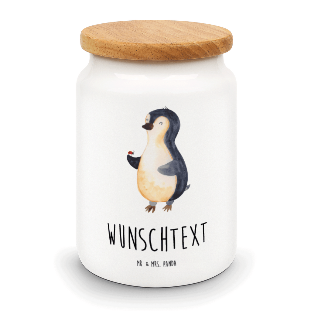 Personalisierte Vorratsdose Pinguin Marienkäfer Personalisierte Vorratsdose, Personalisierte Keksdose, Personalisierte Keramikdose, Personalisierte Leckerlidose, Personalisierte Dose, Personalisierter Vorratsbehälter, Personalisierte Aufbewahrungsdose, Pinguin, Pinguine, Marienkäfer, Liebe, Wunder, Glück, Freude, Lebensfreude