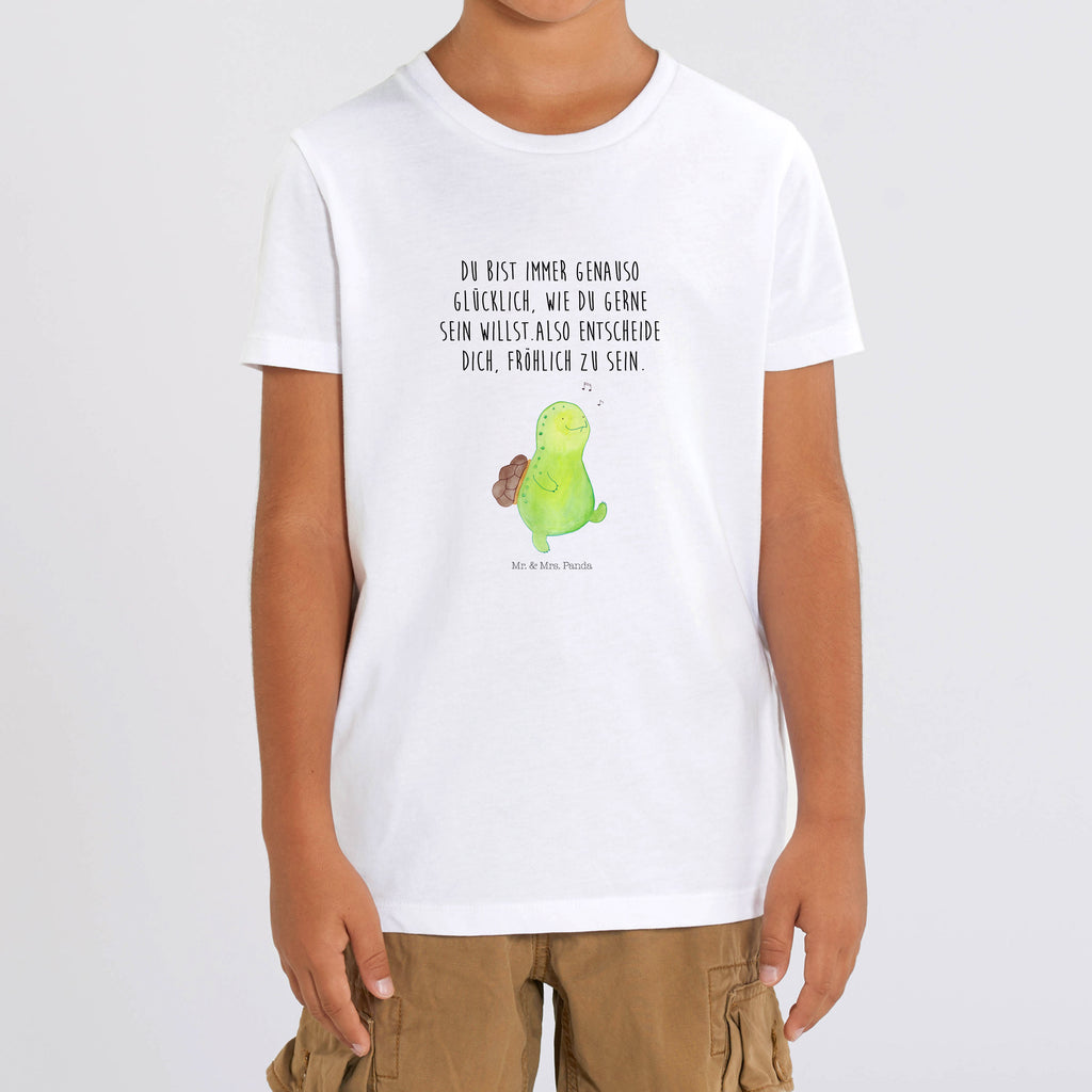 Organic Kinder T-Shirt Schildkröte Pfeifen Kinder T-Shirt, Kinder T-Shirt Mädchen, Kinder T-Shirt Jungen, Schildkröte, Schildi, Schildkröten, fröhlich, Glück, Motivation, Lebensfreude, Depression, Trennung, Neuanfang