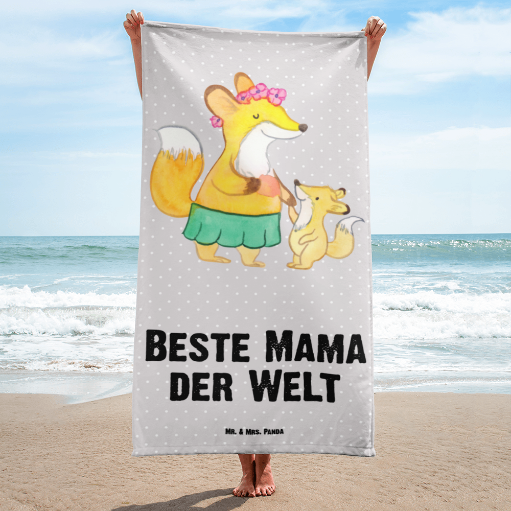 XL Badehandtuch Fuchs Beste Mama der Welt Handtuch, Badetuch, Duschtuch, Strandtuch, Saunatuch, für, Dankeschön, Geschenk, Schenken, Geburtstag, Geburtstagsgeschenk, Geschenkidee, Danke, Bedanken, Mitbringsel, Freude machen, Geschenktipp, Mama, Mami, Mutter, Muttertag, Mutti, Ma, Tochter, Sohn, Beste Mama, Beste, Supermama