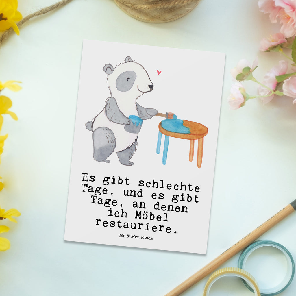 Postkarte Panda Möbel restaurieren Tage Postkarte, Karte, Geschenkkarte, Grußkarte, Einladung, Ansichtskarte, Geburtstagskarte, Einladungskarte, Dankeskarte, Ansichtskarten, Einladung Geburtstag, Einladungskarten Geburtstag, Geschenk, Sport, Sportart, Hobby, Schenken, Danke, Dankeschön, Auszeichnung, Gewinn, Sportler, Möbel restaurieren, antike Möbel restaurieren, Handwerk, Restaurator