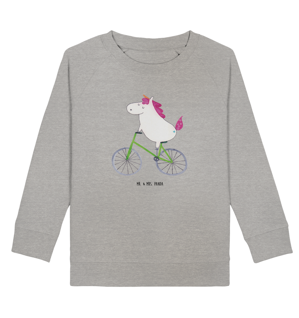 Organic Kinder Pullover Einhorn Radfahrer Kinder Pullover, Kinder Sweatshirt, Jungen, Mädchen, Einhorn, Einhörner, Einhorn Deko, Pegasus, Unicorn, Radfahren, Radfahrer, Rad, Bike, Feenstaub, Konfetti, Luxusproblem, Kummer, Liebeskummer