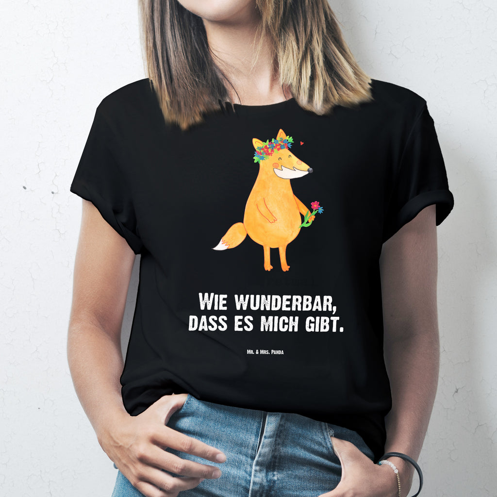 T-Shirt Standard Fuchs Blumenliebe T-Shirt, Shirt, Tshirt, Lustiges T-Shirt, T-Shirt mit Spruch, Party, Junggesellenabschied, Jubiläum, Geburstag, Herrn, Damen, Männer, Frauen, Schlafshirt, Nachthemd, Sprüche, Fuchs, Füchse, Fox, Liebe, Freundin, Fuchsmädchen, Blumenmädchen, Freundinnen, Liebesbeweis, Blume, Blumen, Motivation, Freude, ich, mich, Selbstliebe