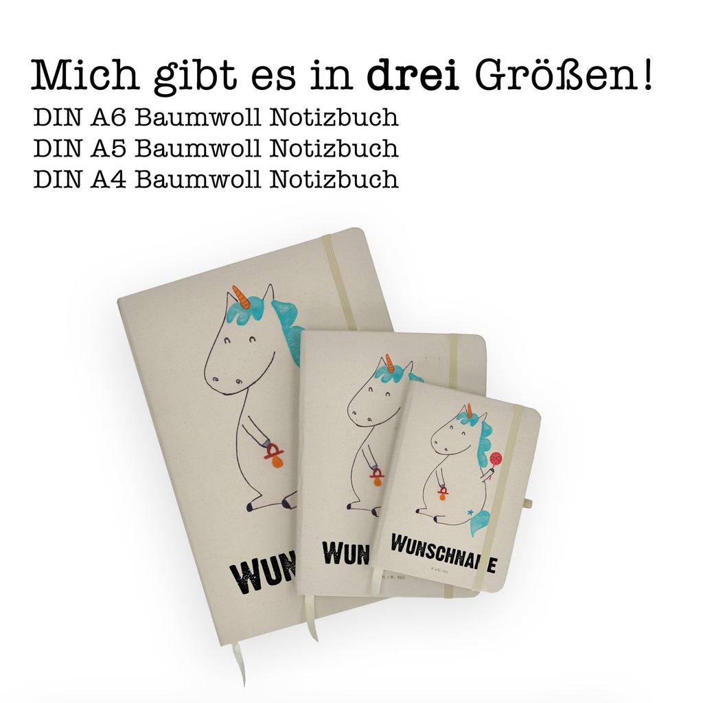 DIN A4 Personalisiertes Notizbuch Einhorn Baby Personalisiertes Notizbuch, Notizbuch mit Namen, Notizbuch bedrucken, Personalisierung, Namensbuch, Namen, Einhorn, Einhörner, Einhorn Deko, Pegasus, Unicorn, Mutter, Geburt, Geburtstag, erstes Kind, Baby, Babyglück, Nachwuchs, Eltern, Party, Kind, Schnuller