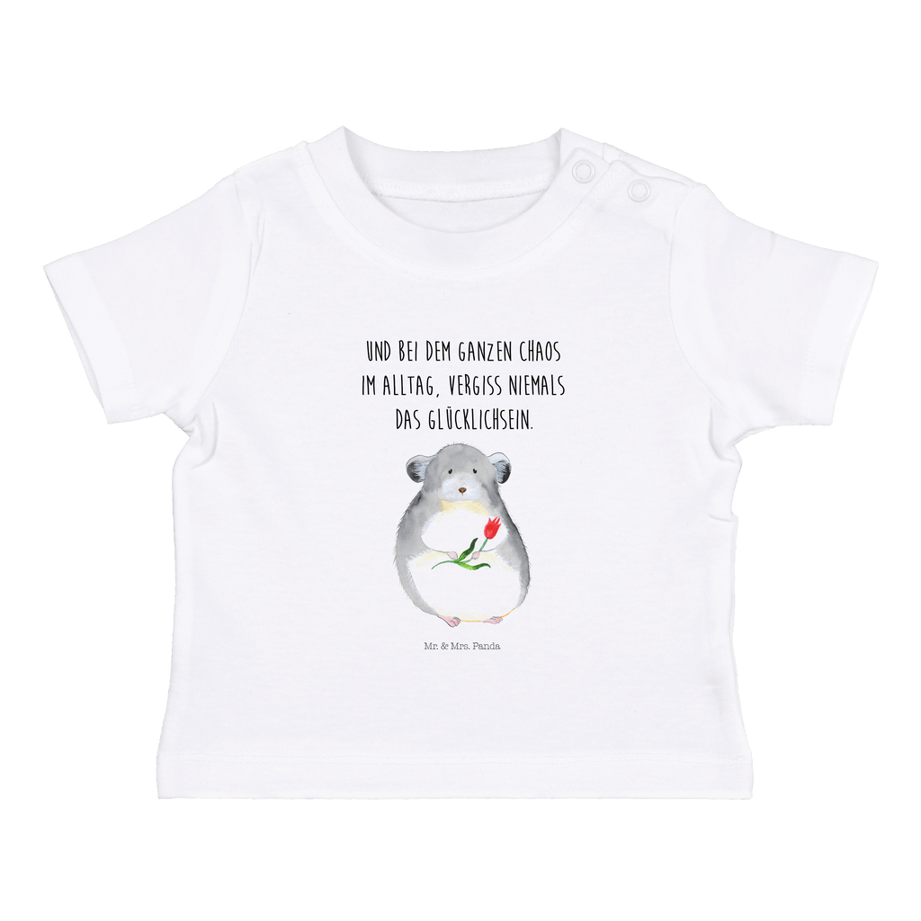 Organic Baby Shirt Chinchilla Blume Baby T-Shirt, Jungen Baby T-Shirt, Mädchen Baby T-Shirt, Shirt, Tiermotive, Gute Laune, lustige Sprüche, Tiere, Chinchilla, Chinchillas, Liebeskummer, Kummer, Depressionen, traurig sein, Chaos, Glücklichsein, Büro, Büroalltag