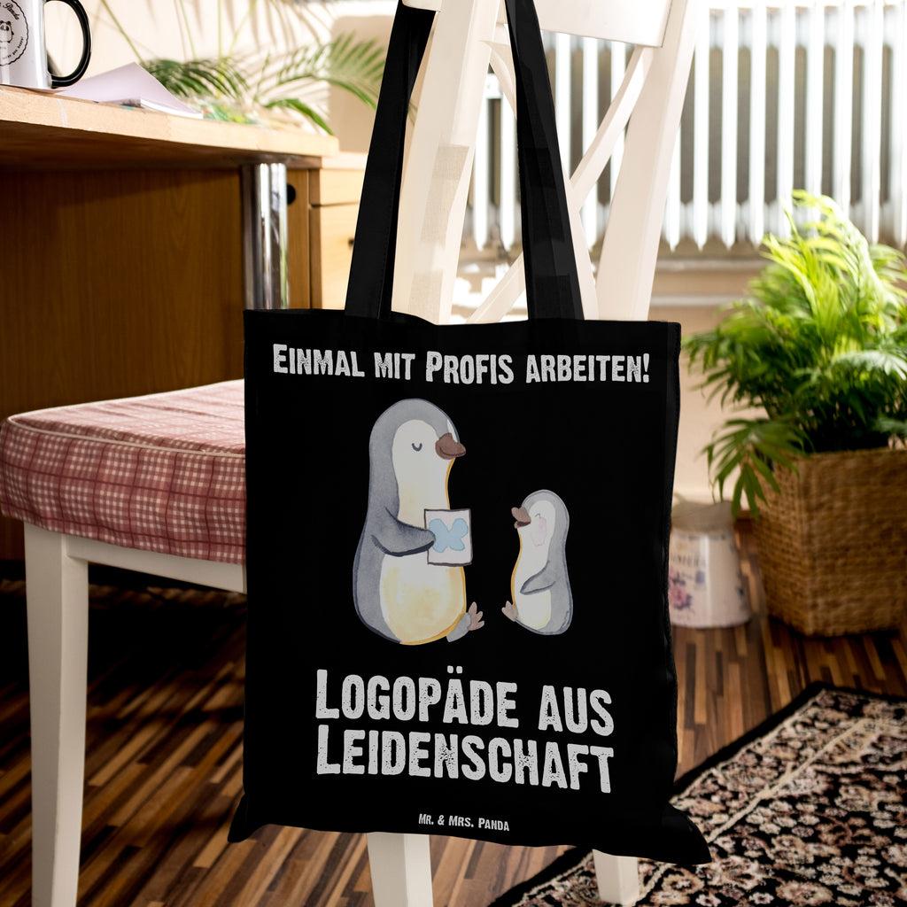 Tragetasche Logopäde aus Leidenschaft Beuteltasche, Beutel, Einkaufstasche, Jutebeutel, Stoffbeutel, Tasche, Shopper, Umhängetasche, Strandtasche, Schultertasche, Stofftasche, Tragetasche, Badetasche, Jutetasche, Einkaufstüte, Laptoptasche, Beruf, Ausbildung, Jubiläum, Abschied, Rente, Kollege, Kollegin, Geschenk, Schenken, Arbeitskollege, Mitarbeiter, Firma, Danke, Dankeschön, Logopäde, Logopädie, Studium