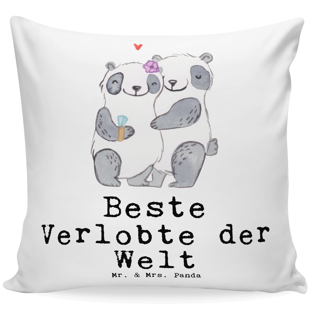 40x40 Kissen Panda Beste Verlobte der Welt Kissenhülle, Kopfkissen, Sofakissen, Dekokissen, Motivkissen, sofakissen, sitzkissen, Kissen, Kissenbezüge, Kissenbezug 40x40, Kissen 40x40, Kissenhülle 40x40, Zierkissen, Couchkissen, Dekokissen Sofa, Sofakissen 40x40, Dekokissen 40x40, Kopfkissen 40x40, Kissen 40x40 Waschbar, für, Dankeschön, Geschenk, Schenken, Geburtstag, Geburtstagsgeschenk, Geschenkidee, Danke, Bedanken, Mitbringsel, Freude machen, Geschenktipp, Verlobte, Verloben, Verlobung, Traumfrau, Frau, Freundin, Ehefrau, Zukünftige, Hochzeit, Ehe