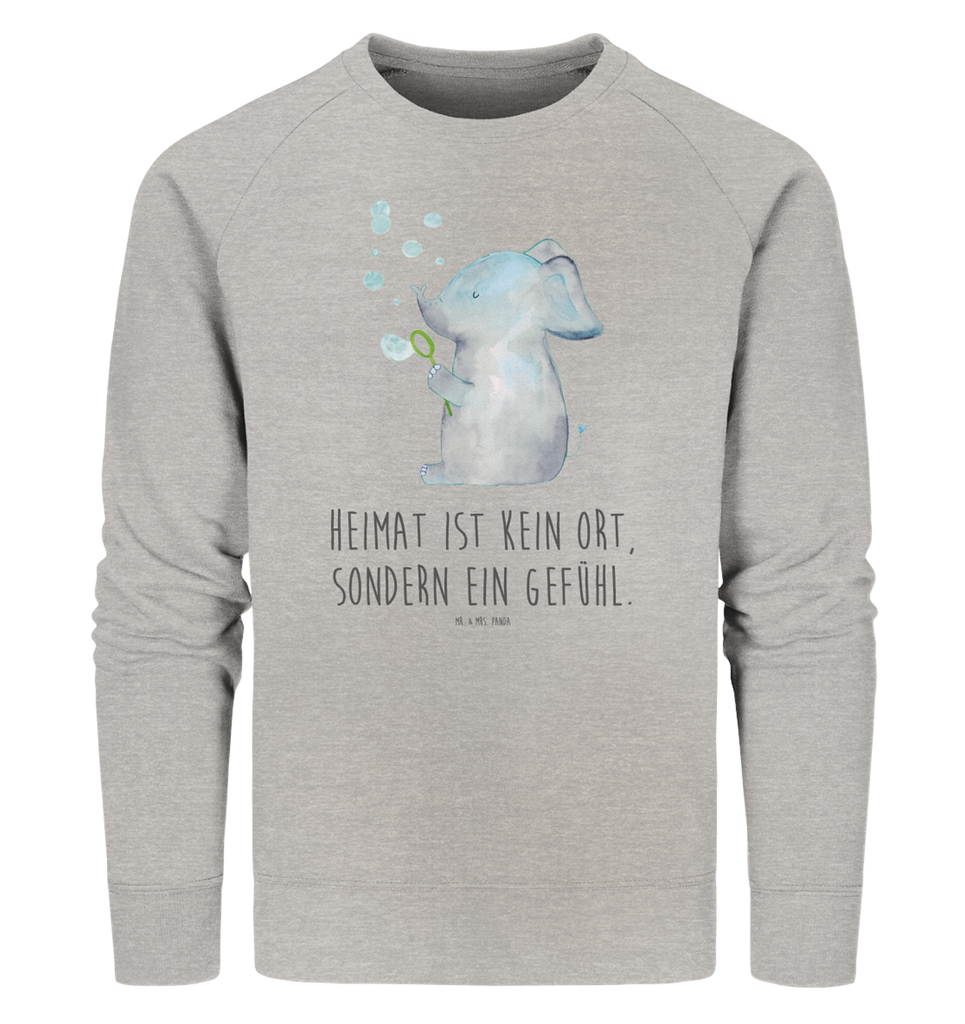 Organic Pullover Elefant Seifenblasen Pullover, Pullover Männer, Pullover Frauen, Sweatshirt, Sweatshirt Männer, Sweatshirt Frauen, Unisex, Tiermotive, Gute Laune, lustige Sprüche, Tiere, Elefant, Elefanten, Dickhäuter, Rüsseltier, Seifenblasen, Liebe, Heimat, Gefühl. Daheim, Liebesbeweis, Liebesspruch