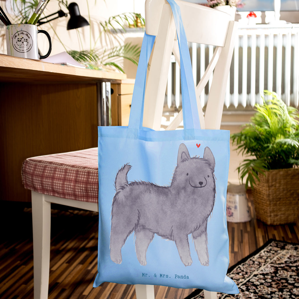 Tragetasche Schipperke Lebensretter Beuteltasche, Beutel, Einkaufstasche, Jutebeutel, Stoffbeutel, Tasche, Shopper, Umhängetasche, Strandtasche, Schultertasche, Stofftasche, Tragetasche, Badetasche, Jutetasche, Einkaufstüte, Laptoptasche, Hund, Hunderasse, Rassehund, Hundebesitzer, Geschenk, Tierfreund, Schenken, Welpe, Schipperke, belgische Hunderasse