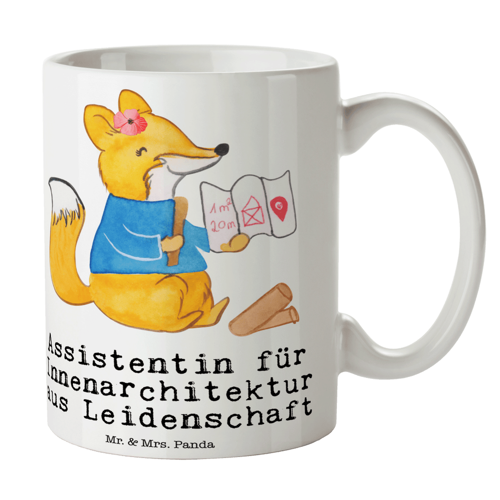 Tasse Assistentin für Innenarchitektur aus Leidenschaft Tasse, Kaffeetasse, Teetasse, Becher, Kaffeebecher, Teebecher, Keramiktasse, Porzellantasse, Büro Tasse, Geschenk Tasse, Tasse Sprüche, Tasse Motive, Kaffeetassen, Tasse bedrucken, Designer Tasse, Cappuccino Tassen, Schöne Teetassen, Beruf, Ausbildung, Jubiläum, Abschied, Rente, Kollege, Kollegin, Geschenk, Schenken, Arbeitskollege, Mitarbeiter, Firma, Danke, Dankeschön