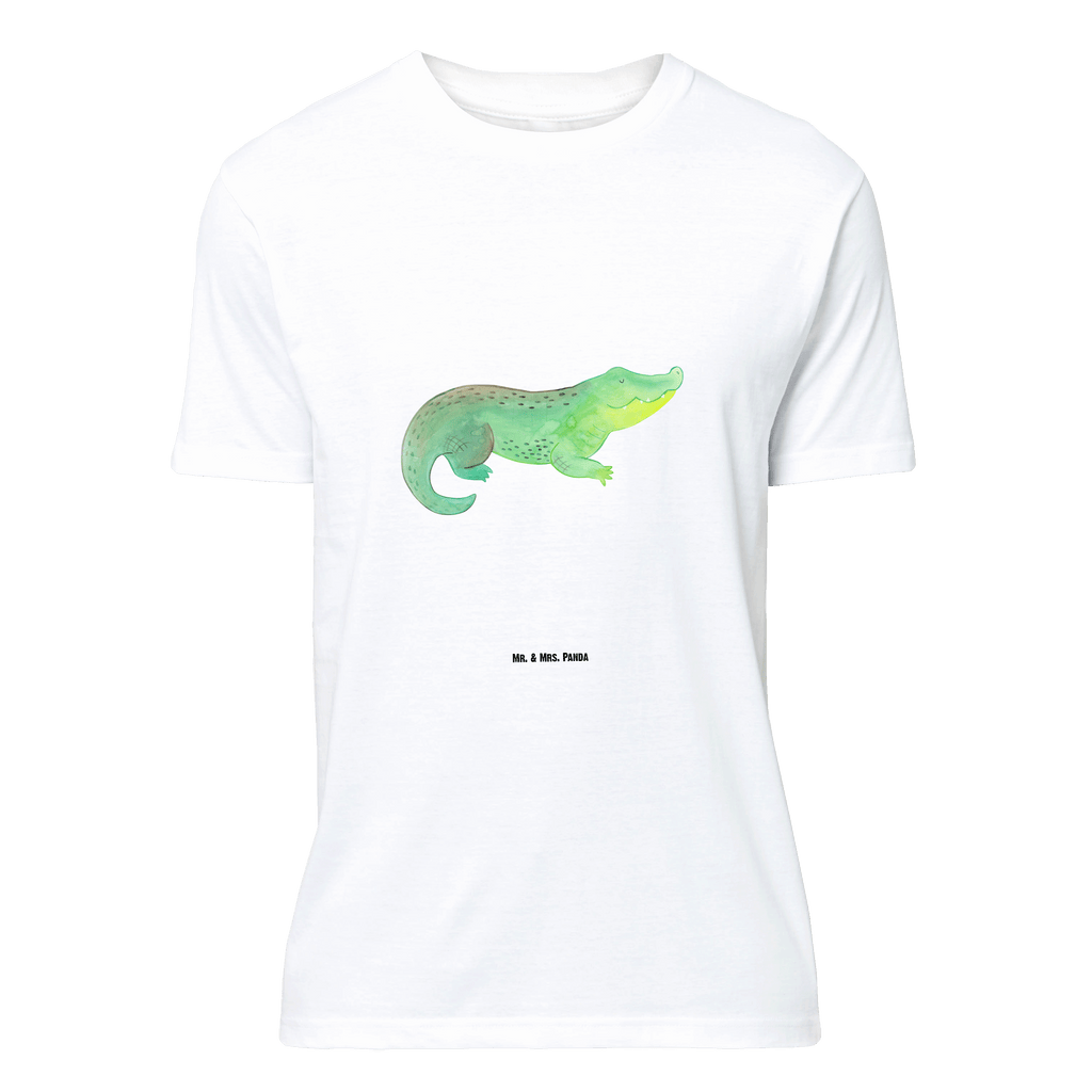 T-Shirt Standard Krokodil T-Shirt, Shirt, Tshirt, Lustiges T-Shirt, T-Shirt mit Spruch, Party, Junggesellenabschied, Jubiläum, Geburstag, Herrn, Damen, Männer, Frauen, Schlafshirt, Nachthemd, Sprüche, Meerestiere, Meer, Urlaub, Krokodil, Krokodile, verrückt sein, spontan sein, Abenteuerlust, Reiselust, Freundin, beste Freundin, Lieblingsmensch