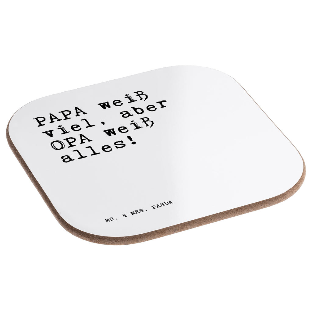 Quadratische Untersetzer Sprüche und Zitate PAPA weiß viel, aber OPA weiß alles! Untersetzer, Bierdeckel, Glasuntersetzer, Untersetzer Gläser, Getränkeuntersetzer, Untersetzer aus Holz, Untersetzer für Gläser, Korkuntersetzer, Untersetzer Holz, Holzuntersetzer, Tassen Untersetzer, Untersetzer Design, Spruch, Sprüche, lustige Sprüche, Weisheiten, Zitate, Spruch Geschenke, Spruch Sprüche Weisheiten Zitate Lustig Weisheit Worte