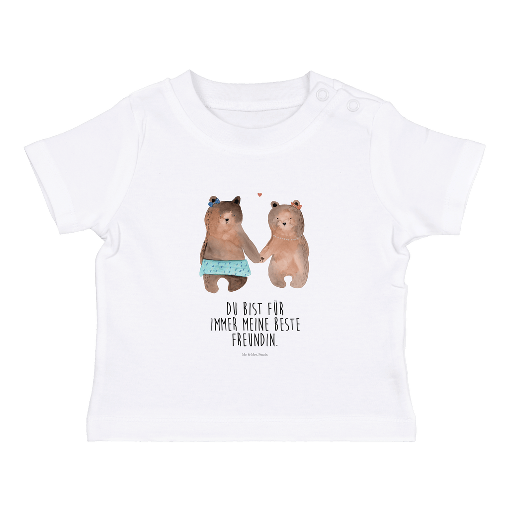 Organic Baby Shirt Bär Freundin Baby T-Shirt, Jungen Baby T-Shirt, Mädchen Baby T-Shirt, Shirt, Bär, Teddy, Teddybär, Bär Freundin Beste Freund Liebe Liebesbeweis Verliebt Kumpel Kumpeliene