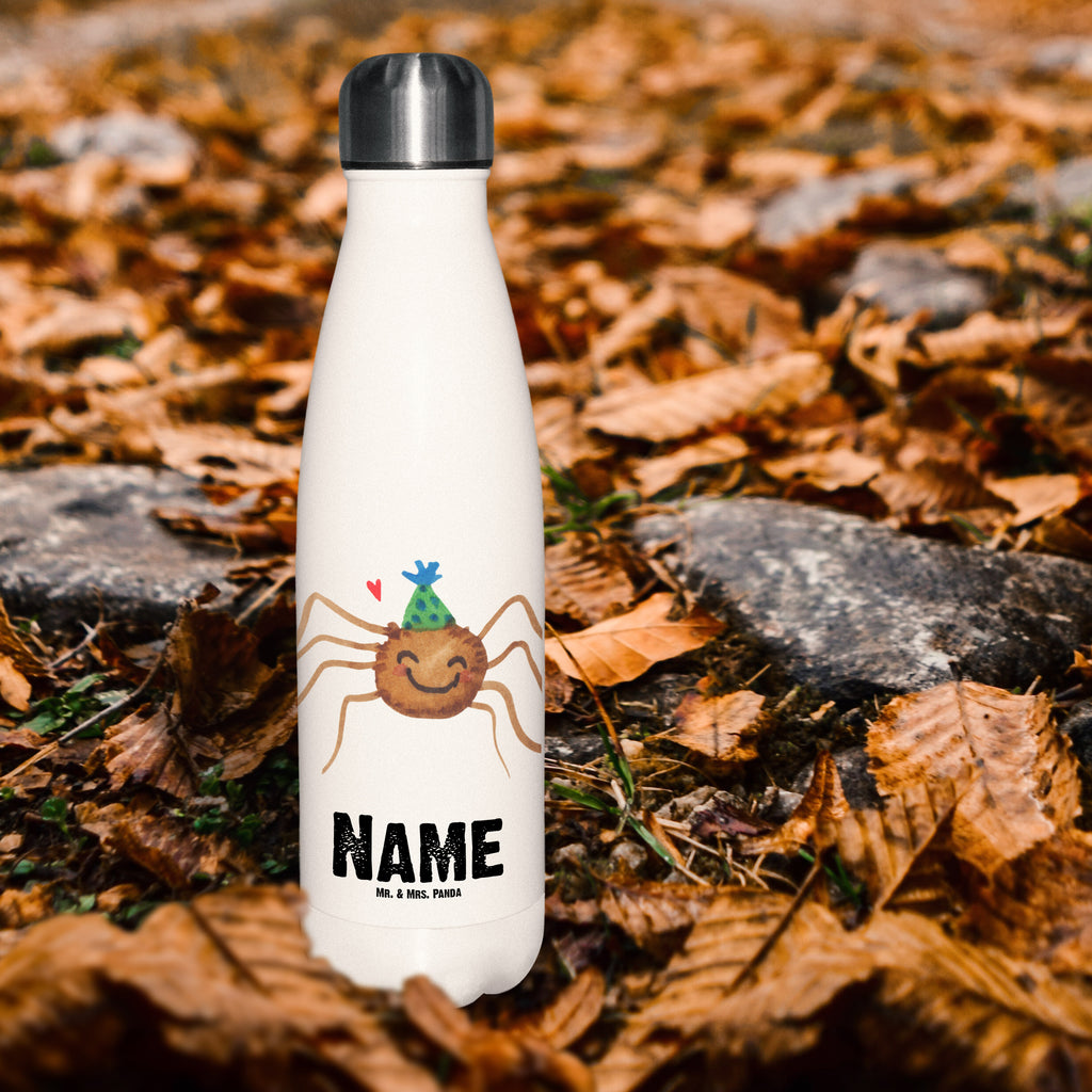 Personalisierte Thermosflasche Spinne Agathe Party Personalisierte Isolierflasche, Personalisierte Thermoflasche, Personalisierte Trinkflasche, Trinkflasche Mit Namen, Wunschname, Bedrucken, Namensflasche, Spinne Agathe, Spinne, Agathe, Videos, Merchandise, Selbstliebe, Wunder, Motivation, Glück