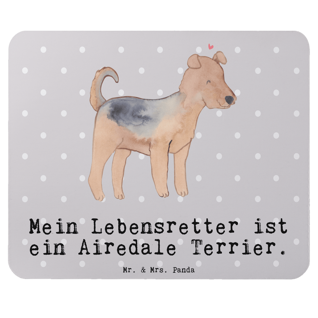 Mauspad Airedale Terrier Lebensretter Mousepad, Computer zubehör, Büroausstattung, PC Zubehör, Arbeitszimmer, Mauspad, Einzigartiges Mauspad, Designer Mauspad, Mausunterlage, Mauspad Büro, Hund, Hunderasse, Rassehund, Hundebesitzer, Geschenk, Tierfreund, Schenken, Welpe