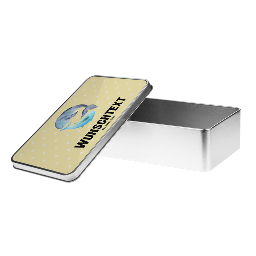 Personalisierte Metalldose Walfisch & Thunfisch Personalisierte Metalldose, Dose mit Namen, Namensdose, Kiste mit Namen, Namenskiste, Tiermotive, Gute Laune, lustige Sprüche, Tiere, Wal, Wahl, Tunfisch, Wortwitz lustig, Spruch lustig, Flachwitz, Witz, Spruch des Tages, Flachwitz Geschenk