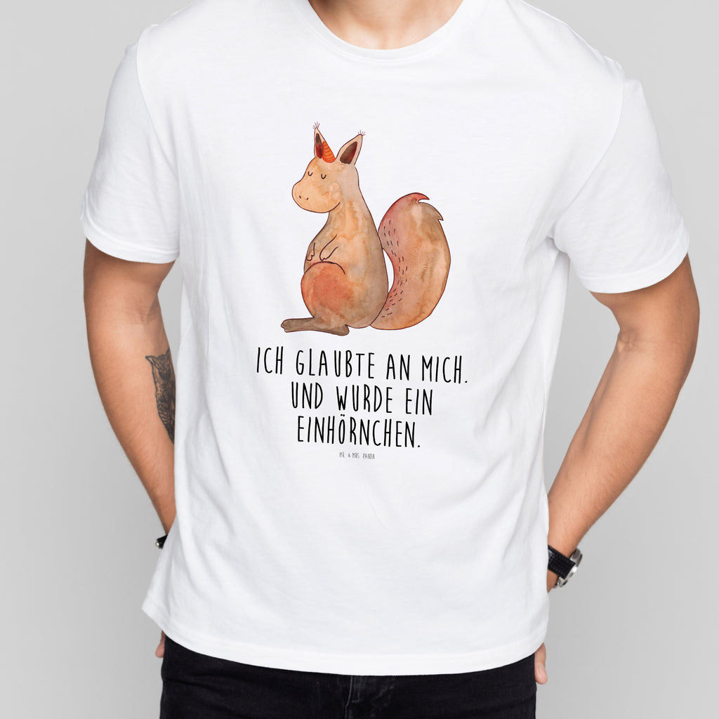 T-Shirt Standard Einhörnchen Glaube T-Shirt, Shirt, Tshirt, Lustiges T-Shirt, T-Shirt mit Spruch, Party, Junggesellenabschied, Jubiläum, Geburstag, Herrn, Damen, Männer, Frauen, Schlafshirt, Nachthemd, Sprüche, Einhorn, Einhörner, Einhorn Deko, Pegasus, Unicorn, Einhörnchen, Eichhörnchen, Eichhorn