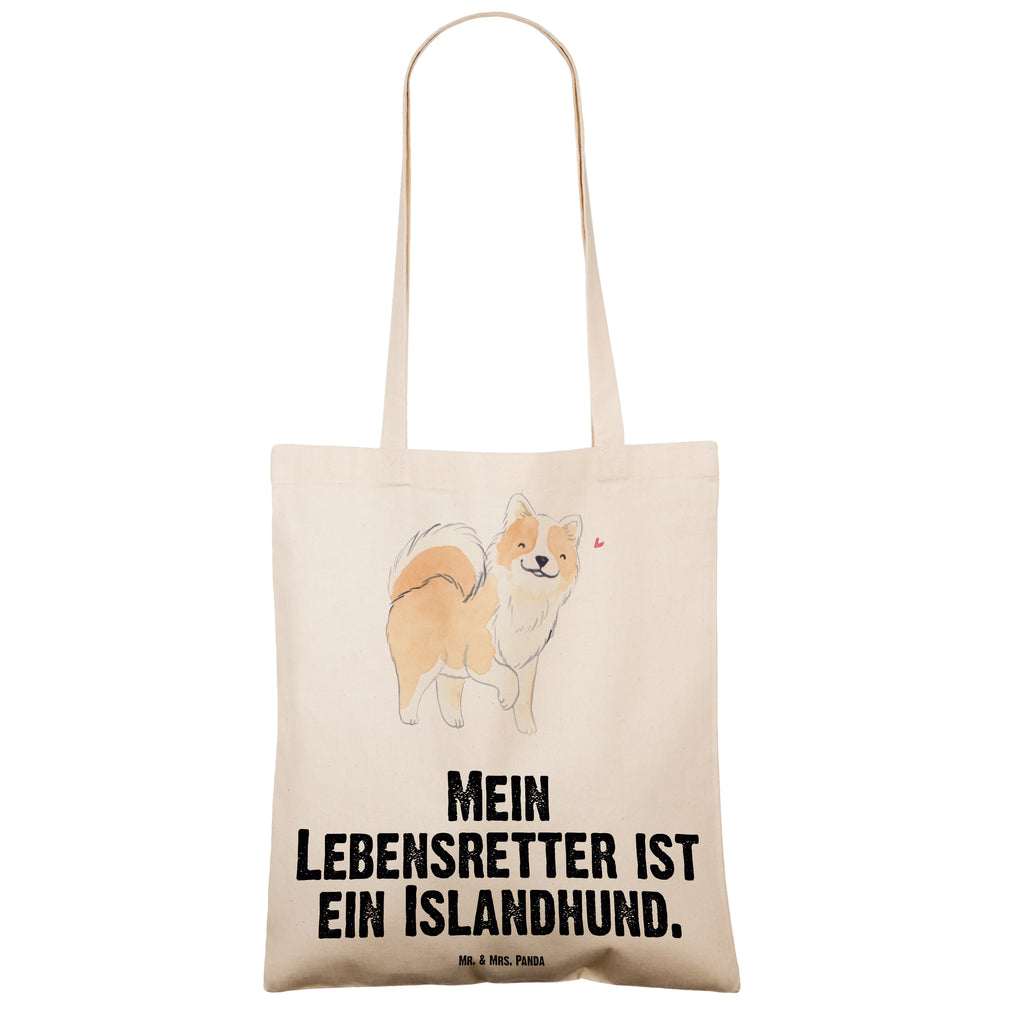 Tragetasche Islandhund Lebensretter Beuteltasche, Beutel, Einkaufstasche, Jutebeutel, Stoffbeutel, Tasche, Shopper, Umhängetasche, Strandtasche, Schultertasche, Stofftasche, Tragetasche, Badetasche, Jutetasche, Einkaufstüte, Laptoptasche, Hund, Hunderasse, Rassehund, Hundebesitzer, Geschenk, Tierfreund, Schenken, Welpe, Islandhund, isländischer Schäferhund