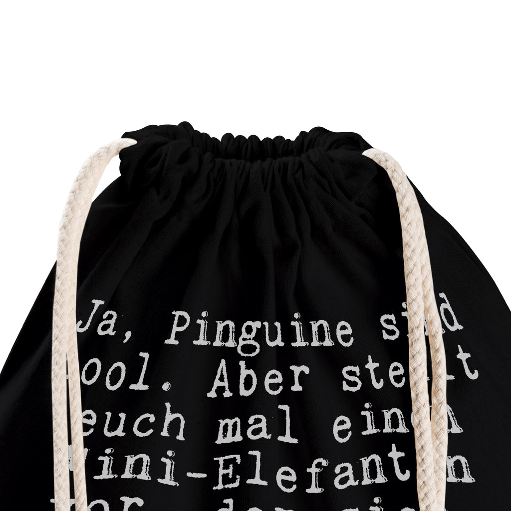 Sportbeutel Ja, Pinguine sind cool.... Sportbeutel, Turnbeutel, Beutel, Sporttasche, Tasche, Stoffbeutel, Sportbeutel Kinder, Gymsack, Beutel Rucksack, Kleine Sporttasche, Sportzubehör, Turnbeutel Baumwolle, Spruch, Sprüche, lustige Sprüche, Weisheiten, Zitate, Spruch Geschenke, Spruch Sprüche Weisheiten Zitate Lustig Weisheit Worte