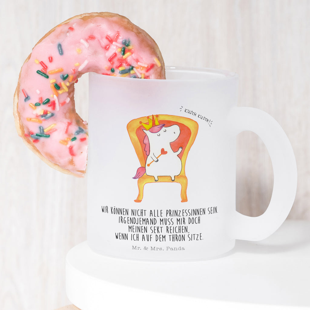 Teetasse Einhorn König Teetasse, Teeglas, Teebecher, Tasse mit Henkel, Tasse, Glas Teetasse, Teetasse aus Glas, Einhorn, Einhörner, Einhorn Deko, Pegasus, Unicorn, König, Präsident, Bundeskanzler, Herrscher, Kaiser, Prinzessin, Krone