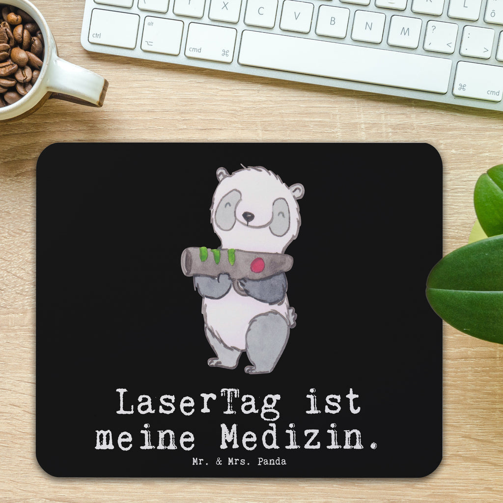 Mauspad Panda LaserTag Medizin Mousepad, Computer zubehör, Büroausstattung, PC Zubehör, Arbeitszimmer, Mauspad, Einzigartiges Mauspad, Designer Mauspad, Mausunterlage, Mauspad Büro, Geschenk, Sport, Sportart, Hobby, Schenken, Danke, Dankeschön, Auszeichnung, Gewinn, Sportler, Lasertag, Lasergame Zentrum