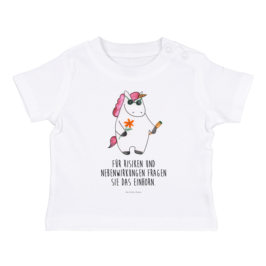 Organic Baby Shirt Einhorn Woodstock Baby T-Shirt, Jungen Baby T-Shirt, Mädchen Baby T-Shirt, Shirt, Einhorn, Einhörner, Einhorn Deko, Pegasus, Unicorn, Kiffen, Joint, Zigarette, Alkohol, Party, Spaß. lustig, witzig, Woodstock