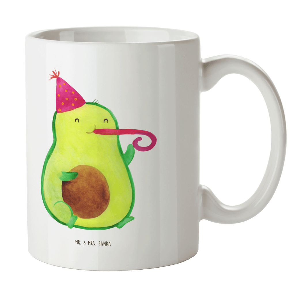 Tasse Avocado Feier Tasse, Kaffeetasse, Teetasse, Becher, Kaffeebecher, Teebecher, Keramiktasse, Porzellantasse, Büro Tasse, Geschenk Tasse, Tasse Sprüche, Tasse Motive, Kaffeetassen, Tasse bedrucken, Designer Tasse, Cappuccino Tassen, Schöne Teetassen, Avocado, Veggie, Vegan, Gesund, Party, Feierlichkeit, Feier, Fete, Geburtstag, Gute Laune, Tröte