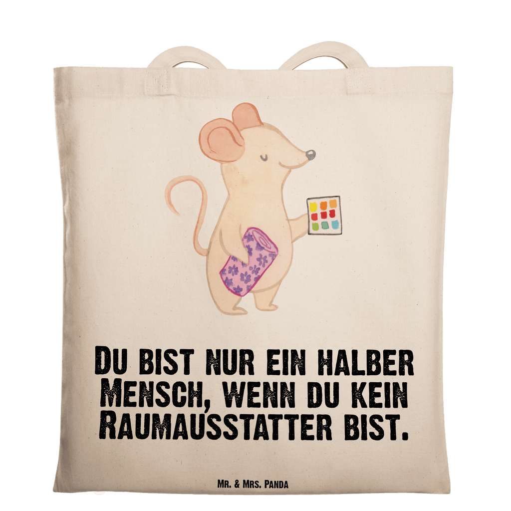 Tragetasche Raumausstatter mit Herz Beuteltasche, Beutel, Einkaufstasche, Jutebeutel, Stoffbeutel, Tasche, Shopper, Umhängetasche, Strandtasche, Schultertasche, Stofftasche, Tragetasche, Badetasche, Jutetasche, Einkaufstüte, Laptoptasche, Beruf, Ausbildung, Jubiläum, Abschied, Rente, Kollege, Kollegin, Geschenk, Schenken, Arbeitskollege, Mitarbeiter, Firma, Danke, Dankeschön