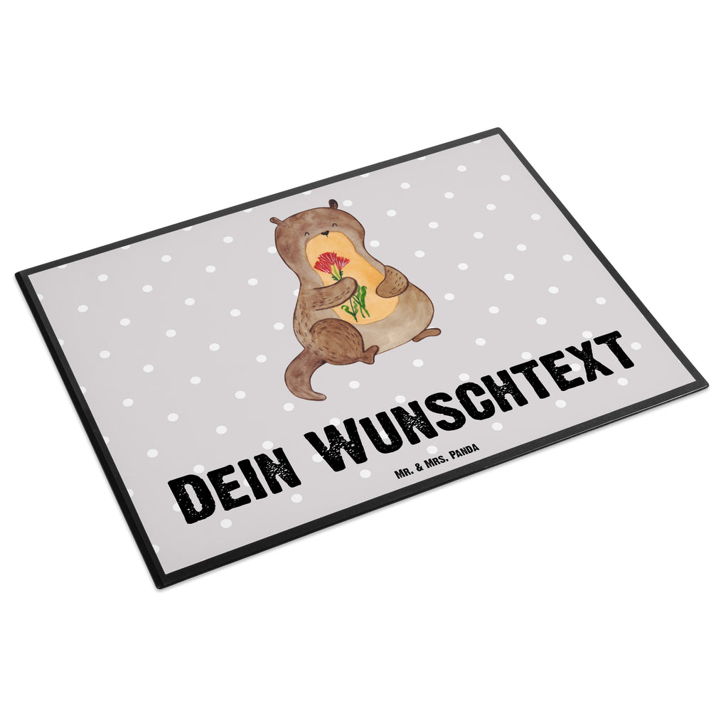 Personalisierte Schreibtischunterlage Otter Blumenstrauß Personalisierte Schreibunterlage, Personalisierte Schreibtischauflage, Personalisierte Schreibtisch Unterlagen, Schreibunterlage mit Namen, Schreibtischauflage mit Namen, Schreibtisch Unterlagen mit Namen, Selbst gestalten, Namensaufdruck, Namenspersonalisierung, Otter, Fischotter, Seeotter, Otter Seeotter See Otter