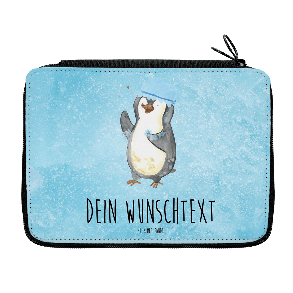 Personalisierte Federmappe Pinguin duscht Personalisierte Federmappe, Personalisierte Stiftetasche, PersonalisierteS Stifte Etui, Schule, Einschulung, Geschenk, Kind, Schüler, Schülerin, Personalisierte Stifterolle, PersonalisierteS Federmäppchen, Motiv, Grundschule, Federmäppchen bedruckt, Büro Stifte Etui, Bestückte Federmappe, Kinder Federmappe, Federmappe Einschulung, Federmappe mit Namen, Stiftemappe mit Namen, Stifterolle mit Namen, Federmäppchen mit Namen, Pinguin, Pinguine, Dusche, duschen, Lebensmotto, Motivation, Neustart, Neuanfang, glücklich sein